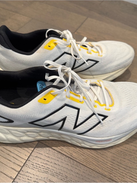 New Balance Other - New Balance White & Yellow Performance Running Sneakers
